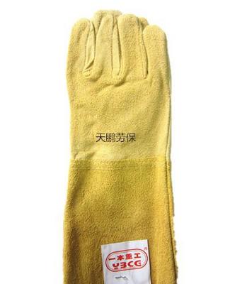 一本重工長皮電焊手套 耐高溫防護，保障焊接作業安全