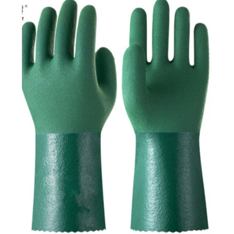 NBR丁腈339W墨綠色勞保手套 全防護(hù)工業(yè)伙伴